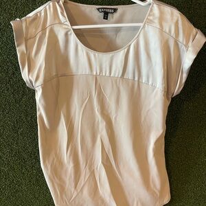 Express Women's Elegant Cream Blouse